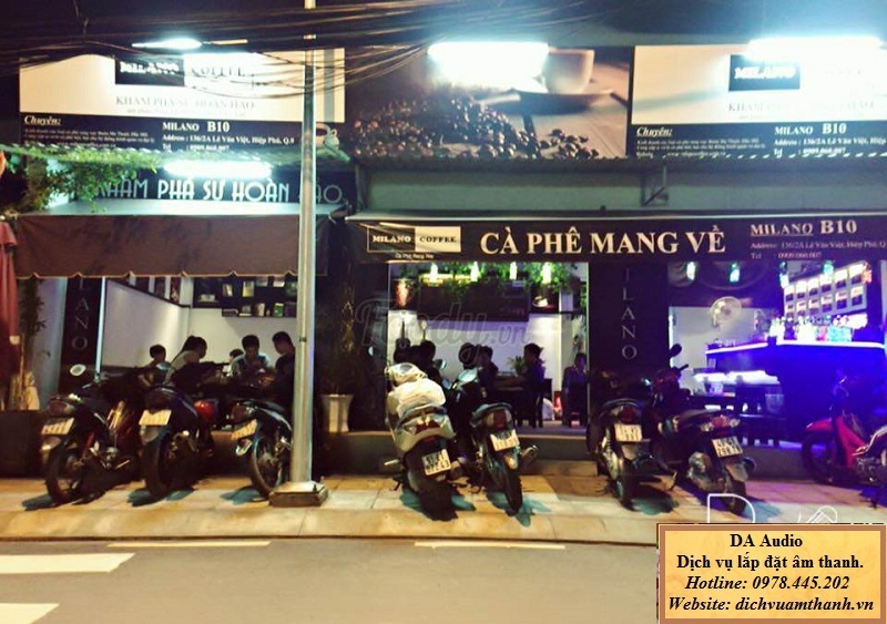 lắp đặt âm thanh quán cafe milano quận 9