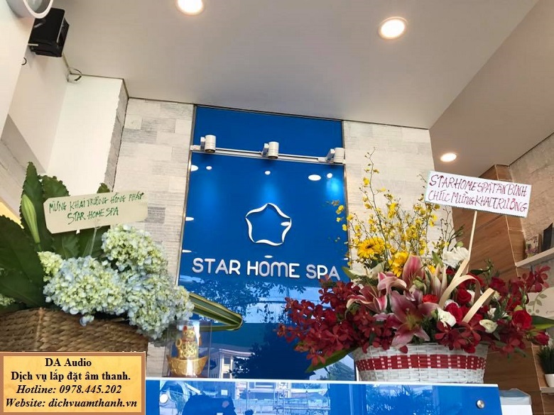 lắp đặt âm thanh spa