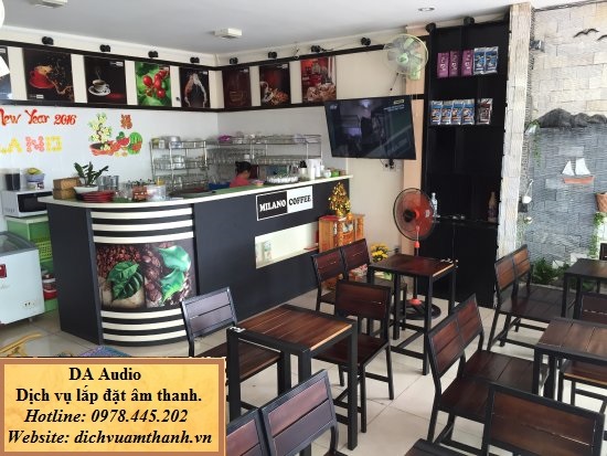 lắp đặt loa nghe nhạc quán cafe