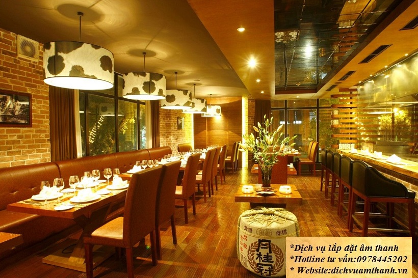 lắp đặt âm thanh nhà hàng