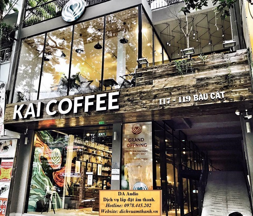 Lắp đặt âm thanh quán cafe
